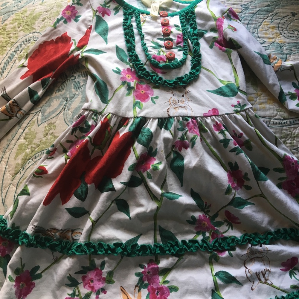 Matilda Jane ?fall bunnies dress, size 4